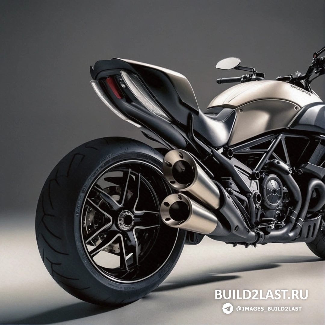 Изображение переднего колеса Ducati Diavel Titanium 2015 с акцентом на легкосплавные диски и шины
