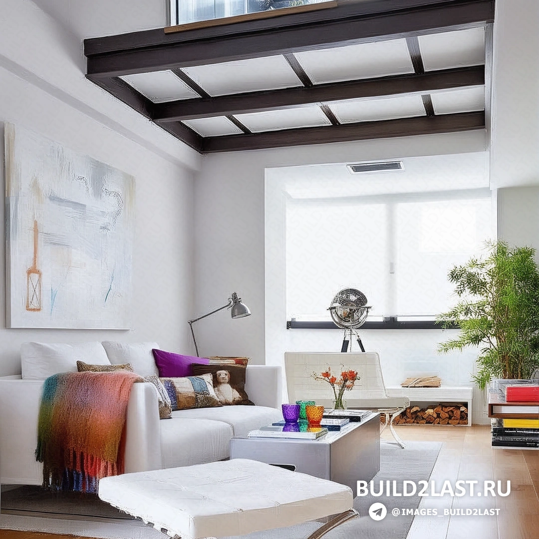 Кухня с красными и белыми акцентами, современной кухонной мебелью и стульями.