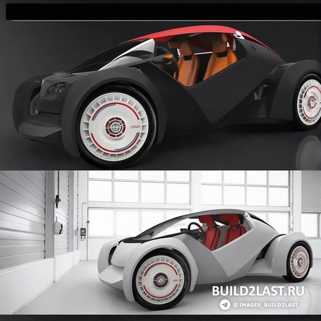 Подробный вид внутренней структуры 3D-печатного автомобиля Strati.