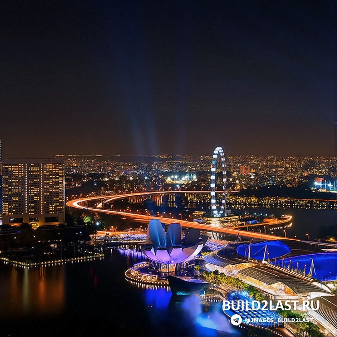 ��������� � ������������� ����� ����� Marina Bay Sands � ���������.